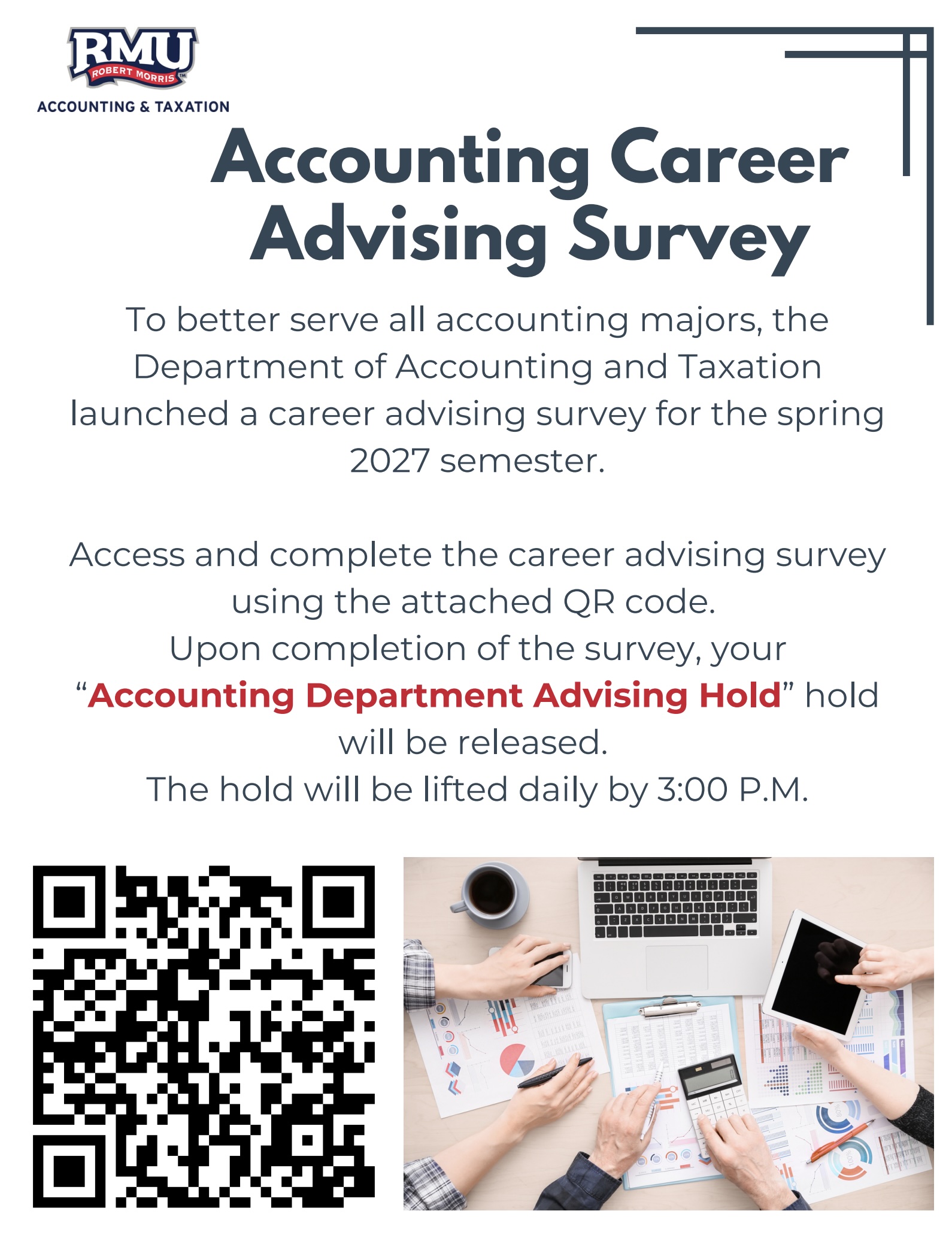 Career advising hold 2027