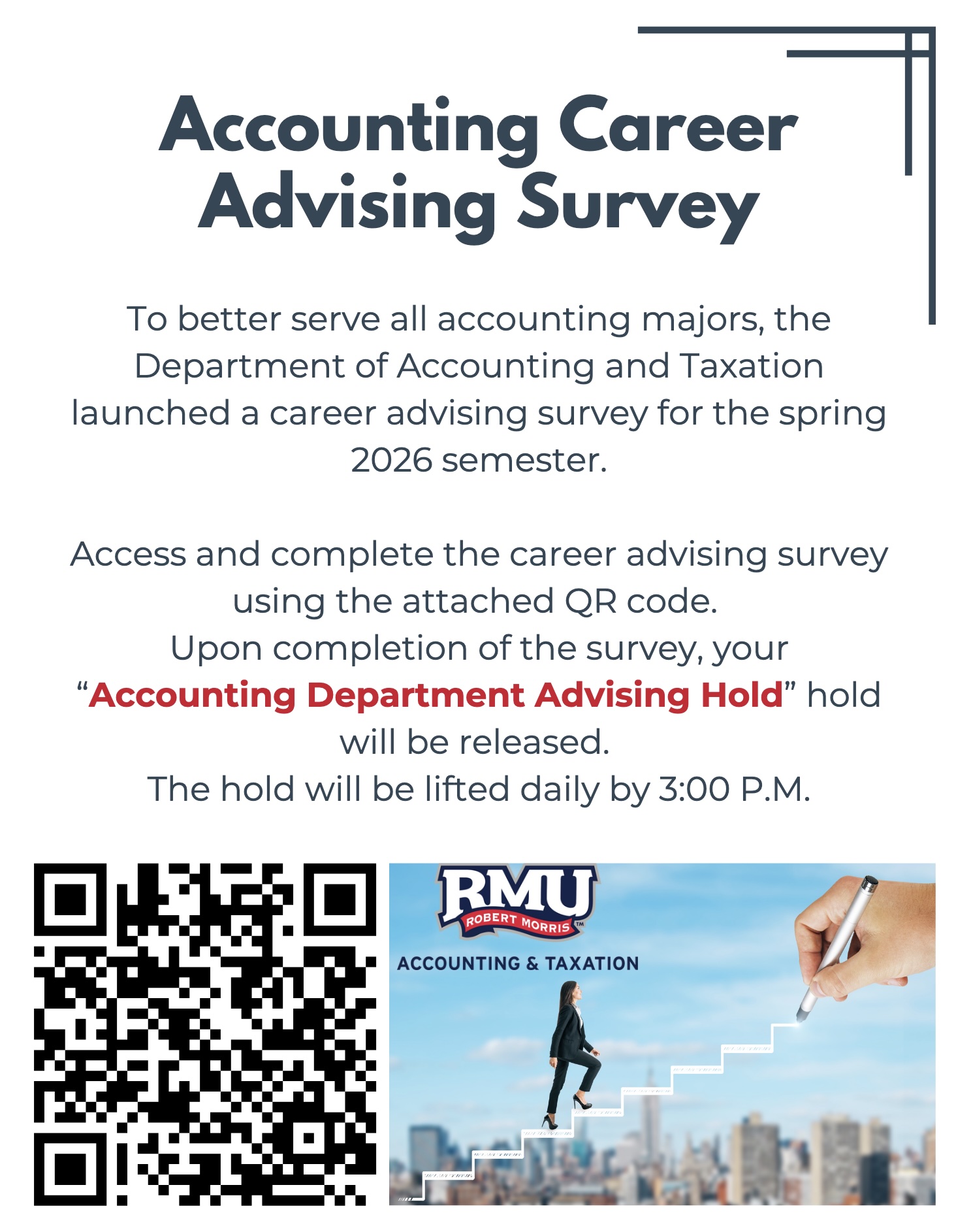 Career advising hold 2025