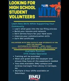 High school tax volunteers