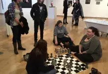 Media Arts Gallery Playing Chess